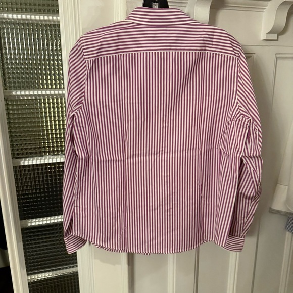Lauren Ralph Lauren Womens Button Down Shirt Striped  Sz Large Petite NEW! - Picture 7 of 10